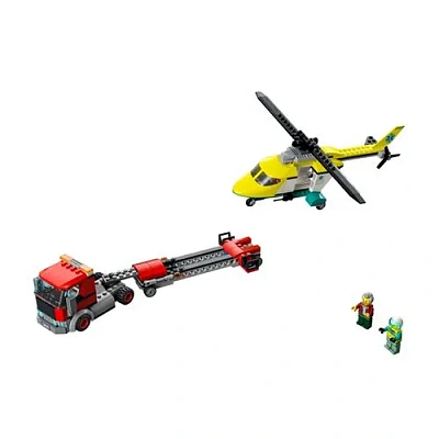 Конструктор LEGO CITY Great Vehicles Грузовик для спасательного вертолёта