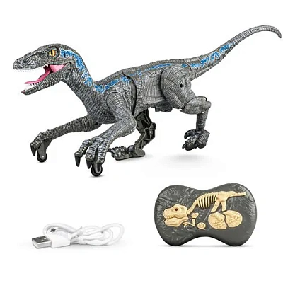 Динозавр р/у Mioshi Active "Древний хищник: Велоцираптор" (45х21 см., подвиж., звук)