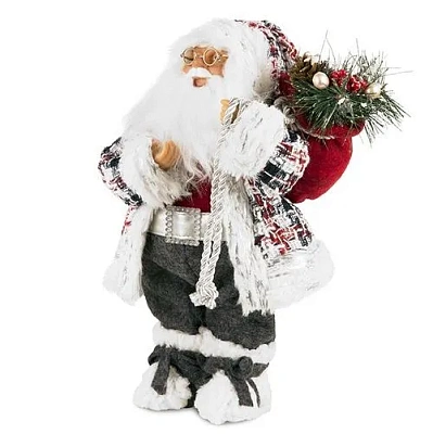 Новый Год Дед Мороз Maxitoys в Клетчатом Кафтане, 32 см