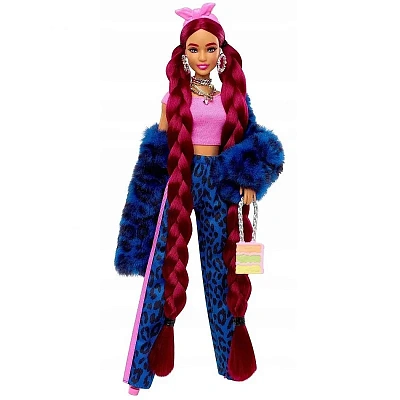 Barbie Экстра - Кукла в синем леопарде