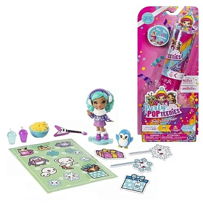Party Popteenies Игрушка  хлопушка с сюрпризом (2 куклы+аксессуары)																