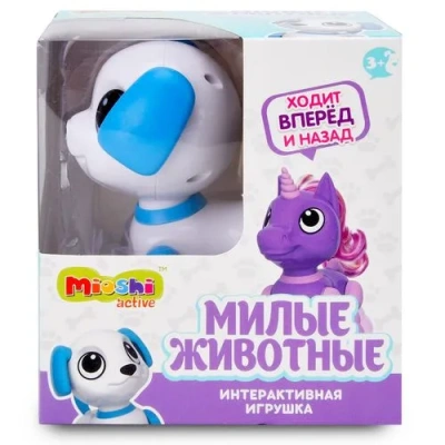 Интерактивная игрушка Mioshi Active «Милые животные: Щеночек» (13 см, свет, звук)