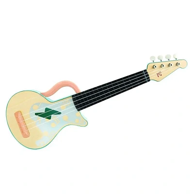 Игрушечная гавайская гитара (укулеле) "Рок-н-ролл" с брошюрой обучения игре на гитаре