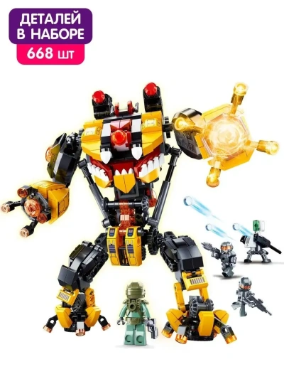 Конструктор пластмассовый Sluban “Штурмовой отряд: Битва с роботом“ (668 дет.)
