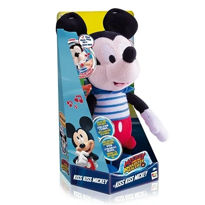 Мягкая игрушка Disney "Микки и весёлые гонки: Поцелуй от Микки" (34 см, интеракт., звук)