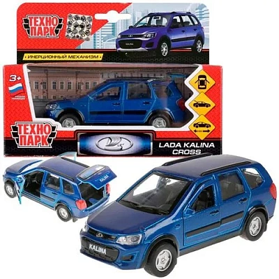 Машина металл LADA Kalina Cross 12см, открыв. двери и багажник, инерц, в кор. Технопарк