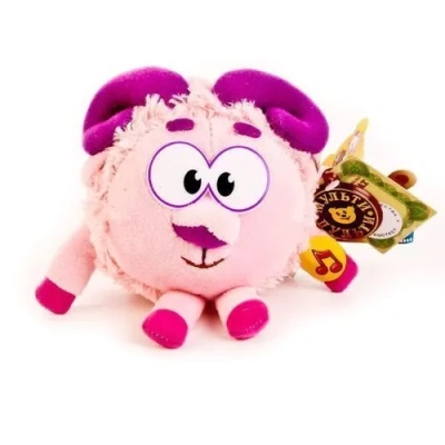 МЯГКАЯ ИГРУШКА «МУЛЬТИ-ПУЛЬТИ» БАРАШ 10СМ (М/Ф «СМЕШАРИКИ») ОЗВУЧ. 