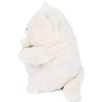 Толстый кот белый 26 см  Lapkin