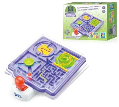 1toy ИГРОДРОМ Игра «Лабиринт 4 поля» 26*10*22 см 