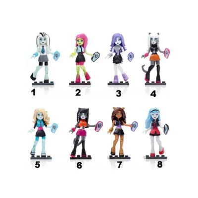Маттел MEGA BLOKS MONSTER HIGH Монстры в ассорт.