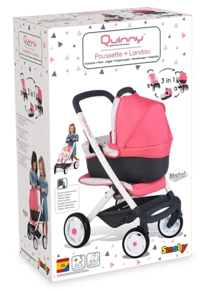 Коляска-трансформер для кукол 3 в 1