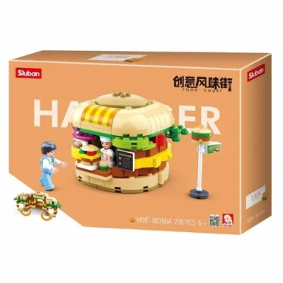 Конструктор пластмассовый Sluban «Фуд-корт: Бургеры» (276 дет.)