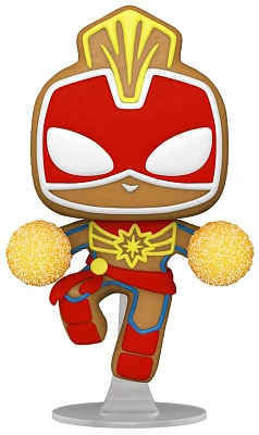 Фигурка Funko POP! Bobble Marvel Holiday Gingerbread: Капитан Марвел в образе имбирного пряника
