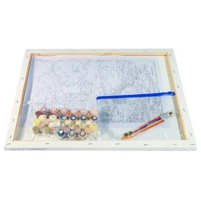 Картина по номерам на холсте 40х50 см По водной глади