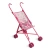 1toy коляска-трость для кукол, пласт.каркас, 42х27,5х58см, розовая с бабочками,пакет