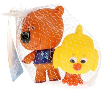 Играем Вместе Игрушки пластизоль для купания  Мимимишки (Цыпа и Кеша) в сетке 