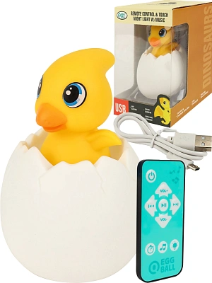 Светильник “Уточка“  (звук,свет,пульт,пластик, USB )