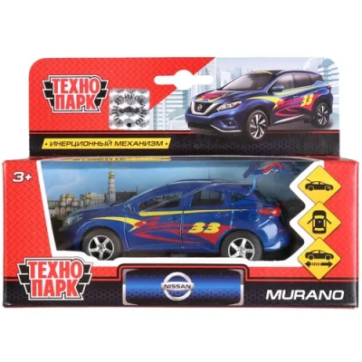 Машина металл Nissan Murano 12см, открыв.двери и багажник, инерц. в кор. Технопарк 