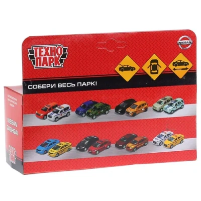 ТМ Технопарк. Машина металл «NISSAN QASHQAI» 12см, откр дв, багаж, инерц, СЕРЫЙ.