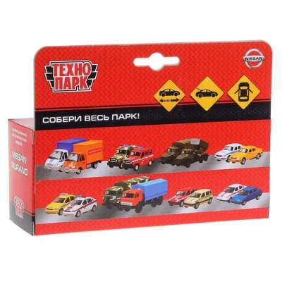 ТМ ТЕХНОПАРК. МАШИНА МЕТАЛЛ. NISSAN MURANO ТАКСИ 12СМ, ОТКРЫВ. ДВЕРИ, ИНЕРЦ. В РУСС КОР