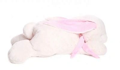 Кролик 60 см белый/розовый, Lapkin