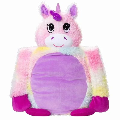 Мягконабивная игрушка -обнимашка антистресс  Little Big HUGS , Радужный единорог, 33 см х 65 с