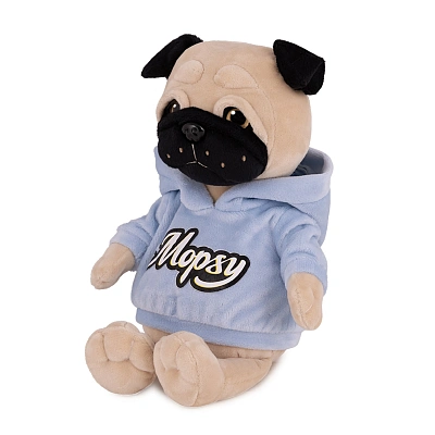 Мягкая Игрушка Mopsy, Мопс Мопси в Худи, 20 см, в Коробке