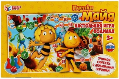 Пчелка Майя. Настольная игра-ходилка Умные игры