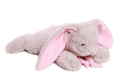 Кролик 60 см серый/розовый, Lapkin