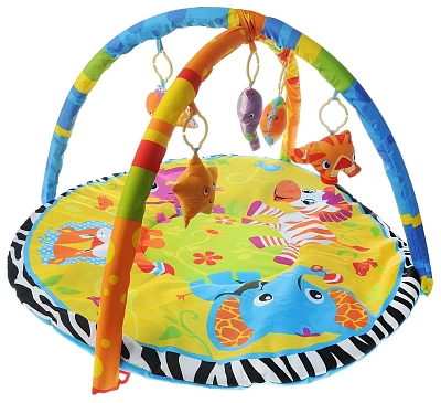 УМКА Детский игровой коврик с мяг.игрушками на подвеске
