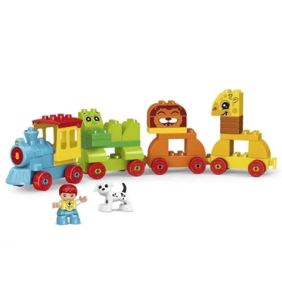 Конструктор KIDS HOME TOYS «Паровоз с животными» (50 дет.)