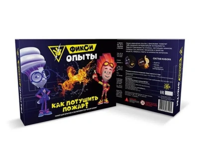 «ЮНЫЙ ХИМИК» НАБОР ДЛЯ ОПЫТОВ И ЭКСПЕРИМЕНТОВ «ФИКСИ ОПЫТЫ» «КАК ПОТУШИТЬ ПОЖАР?»