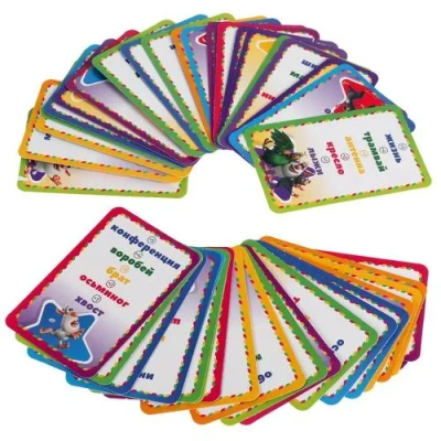 Крокодилия.Буба. Развивающие карточки (80 карточек, 55х85мм). Кор: 138х170х40мм Умные игры