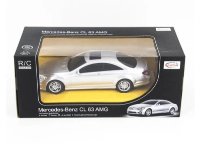 Машина р/у 1:24 Mercedes CL63 AMG, 28,5х14х12см, цвет серебряный 27MHZ