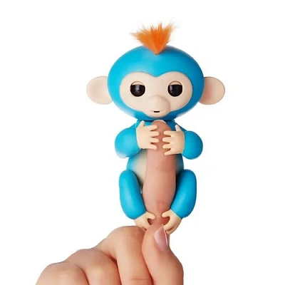 Интерактивная обезьянка БОРИС (синяя) 12см