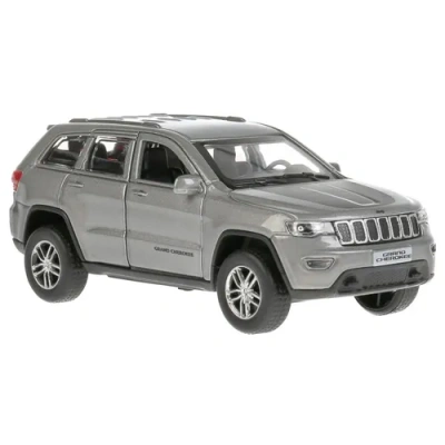 Машина металл «jeep grand cherokee» 12см, открыв. двери, инерц., серый в кор. Технопарк
