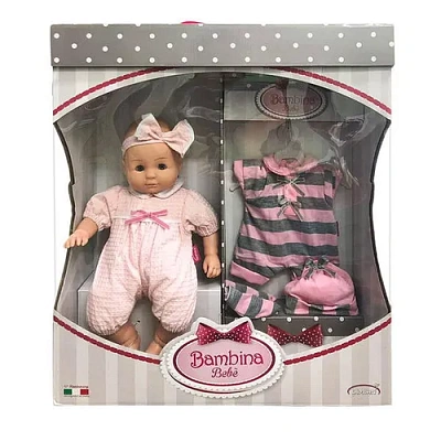 Пупс-кукла "Bambina Bebe", тм Dimian, 36 см, мягконабивная