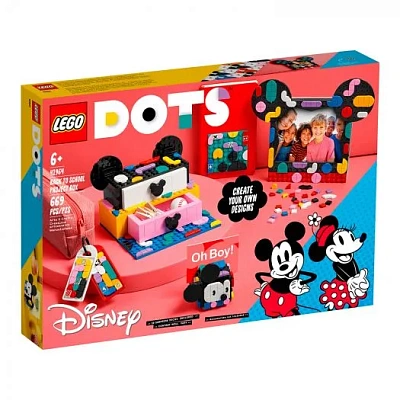 Конструктор LEGO DOTs "Коробка «Снова в школу» с Микки и Минни Маусами"