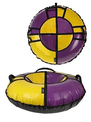 Тюбинг X-Match Sport  фиолетовый-желтый 120см