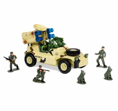 Р/У игрушка «Военный джип с радаром и ракетной установкой» MioshiArmy (30см, с фигурками 4 солдата и