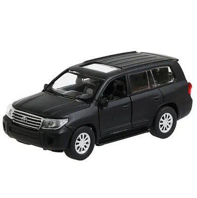 Машина металл "toyota land cruiser матовый" 12,5см, инерц., черный в кор. Технопарк