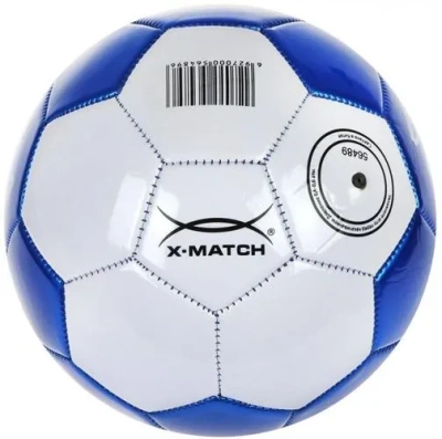 Мяч футбольный X-Match, 1 слой PVC, металлик