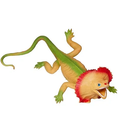 Юный натуралист. Коллекция "Рептилии" фигурка "Ящерица (зелено-песочная с ярким воротником)"