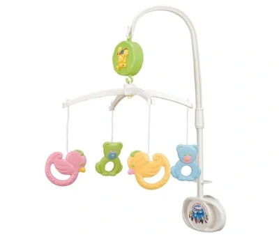 Карусель музыкальная пластиковая - мишки и утки, 0+