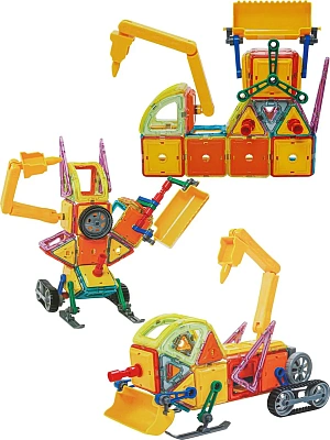 Магнитный конструктор "Роботы" (40х28х6,5 см)(96 деталей, в коробке)
