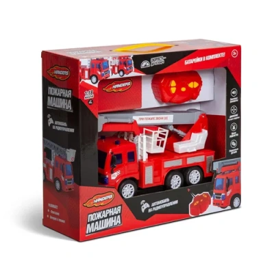 Игрушка р/у Handers «Пожарная машина: Автовышка» (26 см, свет, звук, подвиж. детали)