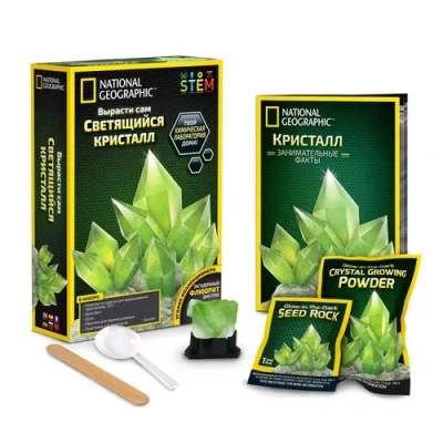 Нат Гео. Игр. набор «Вырасти кристалл», зелен. TM National Geographic