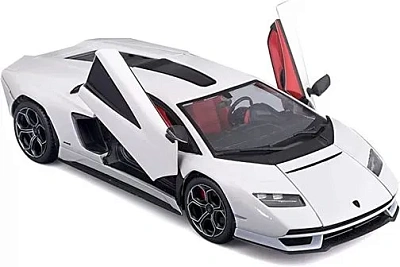 Машинка die-cast Lamborghini Countach LPI 800-4, 1:24, белая, открывающиеся двери