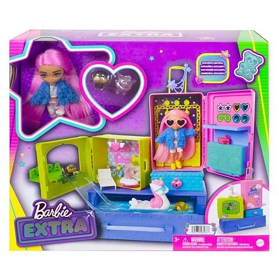 Barbie Экстра Мини-кукла с питомцами