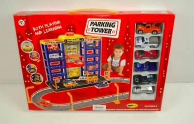 Гараж 5 уровней с 6-ю машинками